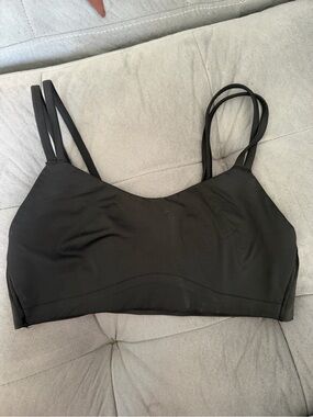 lululemon athletica Black Double-Strap Sports Bralette